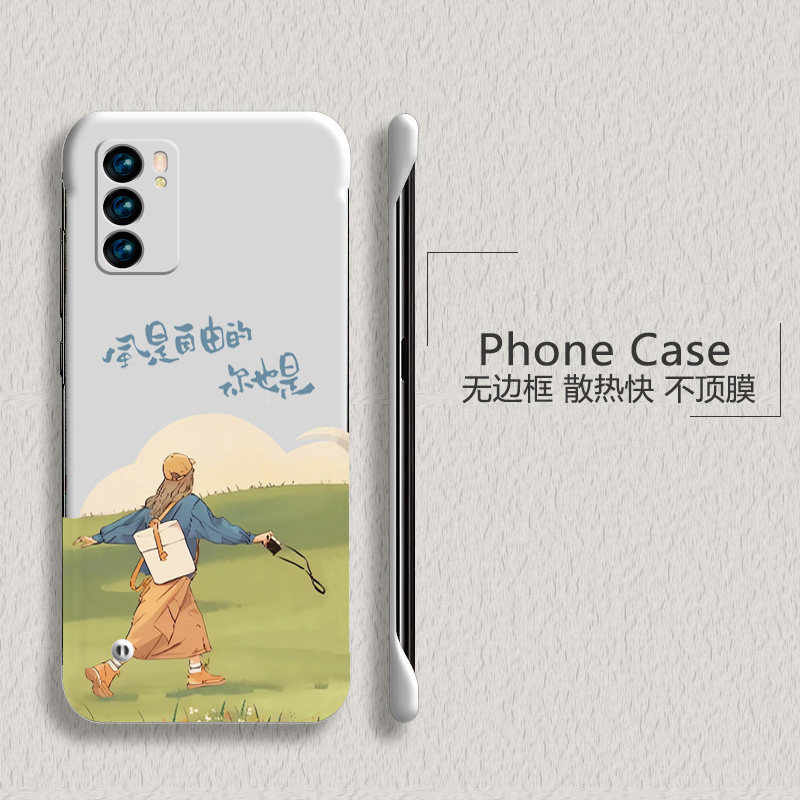 风是自由的适用opporeno6手机壳reno5pro+无边框reno6pro散热reno3元气版新款reno5k半包3pro薄硬防摔保护套,3C数码配件,手机保护套/壳,淘宝优惠券,粉丝福利购,淘宝优惠卷