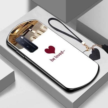 适当于华为nova7pro手机壳酒红色爱心nova7pro保护套新款玻璃镜面送流苏挂绳弧形壳个性创意椭圆形女款补妆壳,3C数码配件,手机保护套/壳,淘宝优惠券,粉丝福利购,淘宝优惠卷