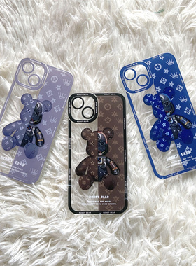 潮牌联名华为mate40手机壳暴力熊p40软壳mate30e透明p30pro新款p20lite男p10plus女mate20情侣mate10全包9套
