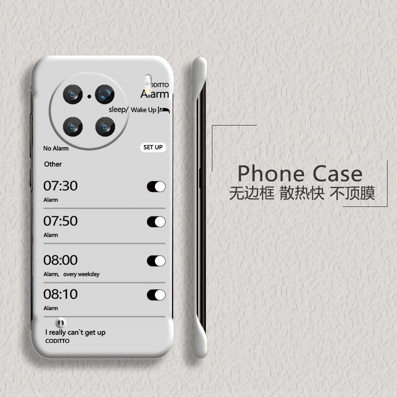 时间闹钟适用vivox90手机壳x90pro+无边框x80散热x80pro新款x70t半包y78+超薄y78plus硬y78m防摔y300pro外壳5