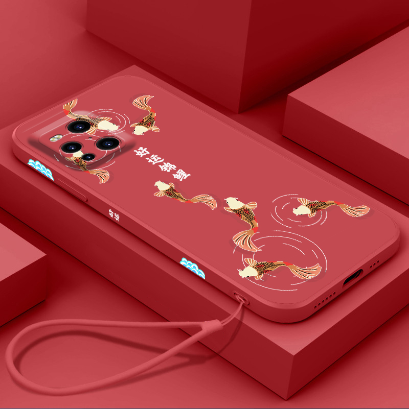 新年中国风oppofindx3手机壳findx3pro好运锦鲤findx2软壳findx2pro液态硅胶磨砂虎年红色挂绳全包男女情侣套,3C数码配件,手机保护套/壳,淘宝优惠券,粉丝福利购,淘宝优惠卷