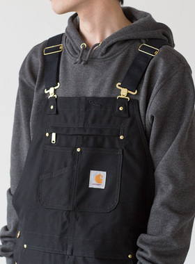 Carhartt 102776卡哈特主线美式重磅帆布背带裤男宽松宽松工装裤