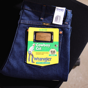 长裤 未脱桨中腰弹力修身 男士 Wrangler威格938系列重磅丹宁牛仔裤