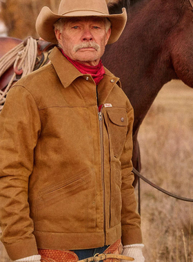 Wrangler x Filson 限量高阶联名款油蜡探险工装夹克羊毛保暖外套