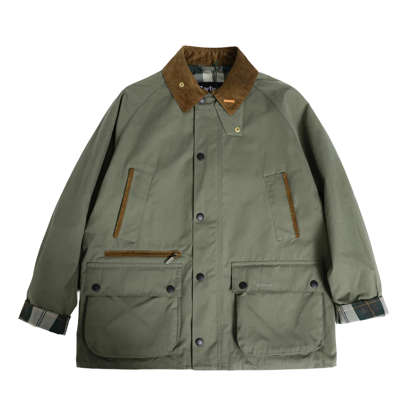 Barbour Icons Bedale巴伯尔男士异色领英伦风无蜡夹克[春夏新款]