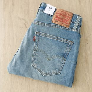 牛仔裤 美版 磨白男士 Levis李维斯514百搭低腰直筒锥形休闲长裤 正品