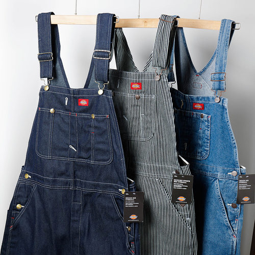 Dickies工装牛仔背带裤男女款潮