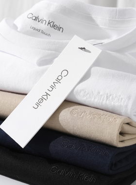 美版正品Calvin Klein男士圆领短袖T恤休闲百搭上衣时尚夏季新品