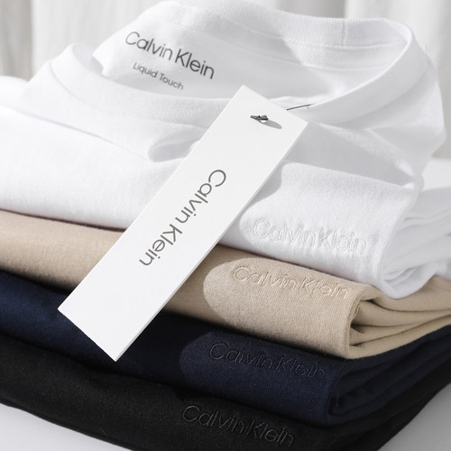 CalvinKlein男士圆领短袖T恤衫