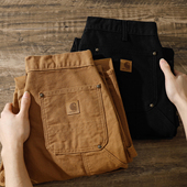 B01帆布长裤 Carhartt 裤 男水洗版 B136卡哈特美式 复古重磅双膝工装