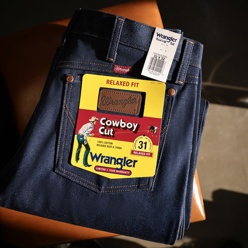 Wrangler威格原牛直筒纯棉牛仔裤