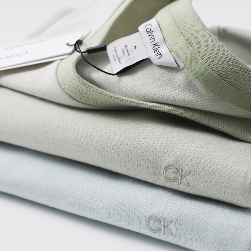 CalvinKlein刺绣LOGO男士短袖T恤