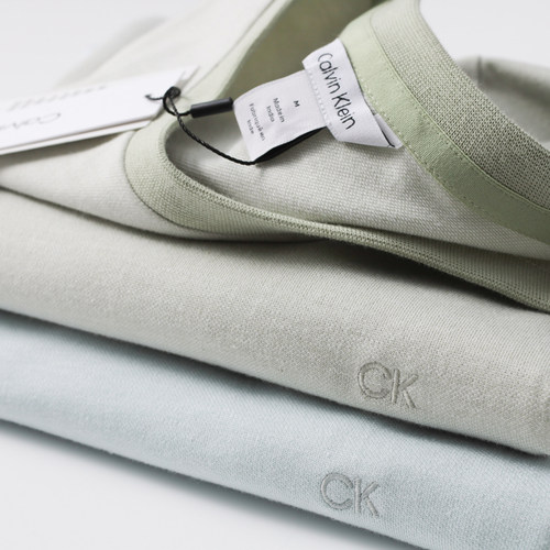 CalvinKlein刺绣LOGO男士短袖T恤