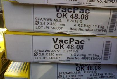 原装瑞典伊萨ESAB FILARC 76S低温钢碳钢焊条/E7018-G H4R电极/；