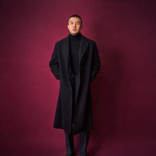 柴斯特大衣二代外套男士 Xie艾伦谢 宽松秋冬羊绒羊毛阔型Allen