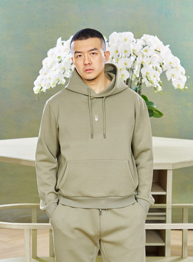 Aura-Pima卫衣外套男女同款上衣纯色休闲连帽宽松Allen Xie艾伦谢