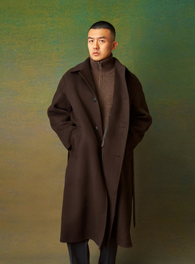 巴尔马肯大衣二代中长款外套秋冬系带羊绒羊毛男Allen Xie艾伦谢