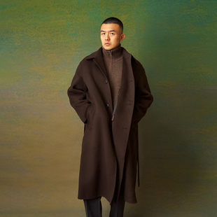 巴尔马肯大衣二代中长款 Xie艾伦谢 外套秋冬系带羊绒羊毛男Allen