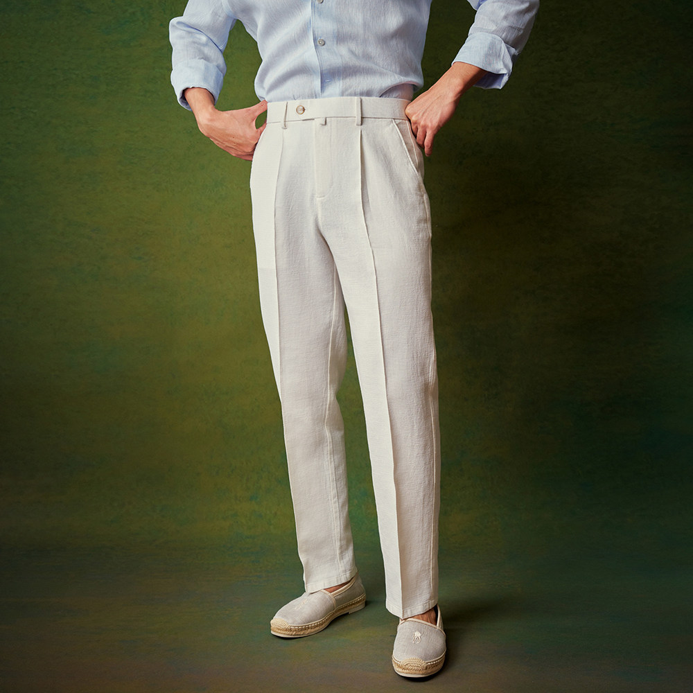 thumbnail for Fishing pants, cotton and linen casual trousers, trousers, men's spring and summer zipper straight-leg pants, new Allen Xie, Allen Xie