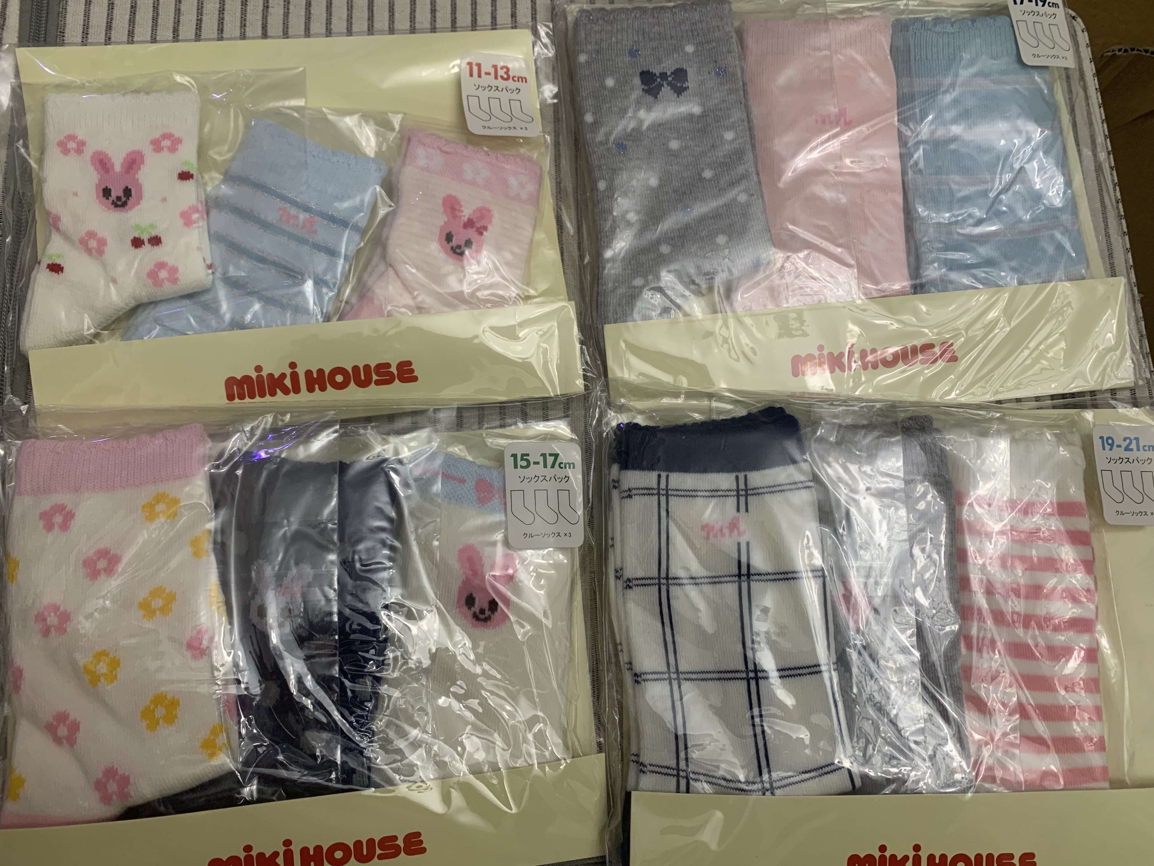 【国内现货】日本采购mikihouse袜子中筒袜女宝新款大童小童儿童
