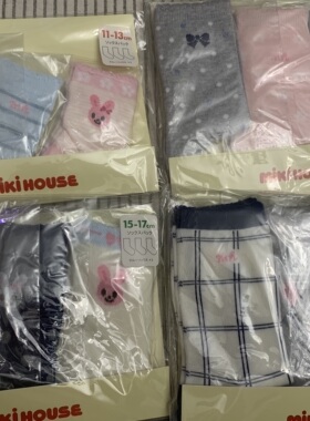 【国内现货】日本采购mikihouse袜子中筒袜女宝新款大童小童儿童