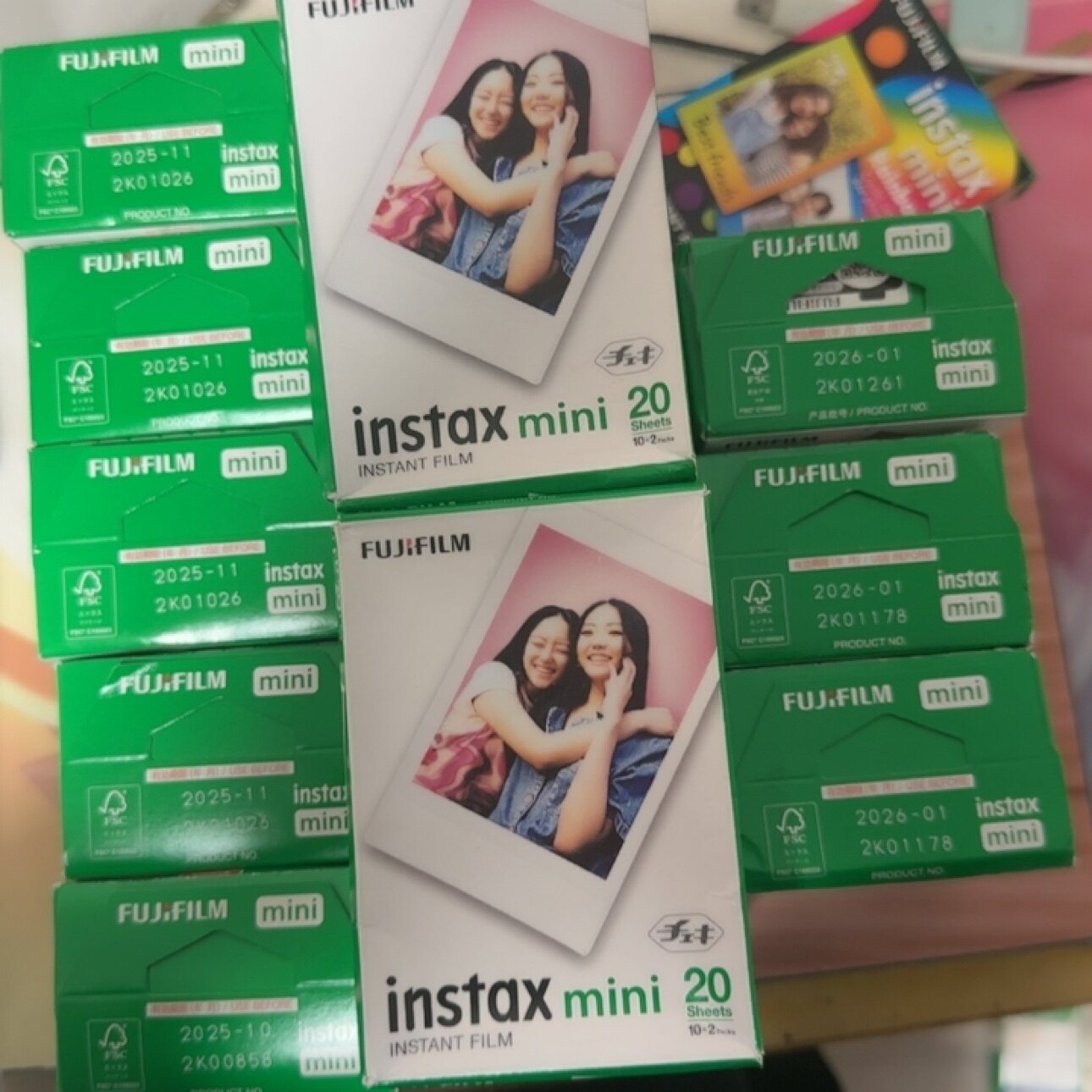 【国内现货】临期日本正品拍立得mini相纸wide square