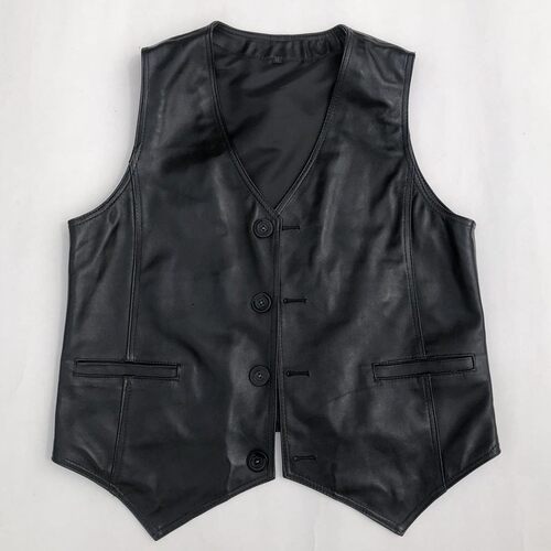 九云梦休闲真皮西装马甲