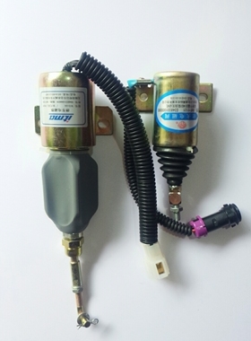 福田皮卡风景奥铃萨普4D20486 4D22熄火开关电子熄火器熄火电磁阀