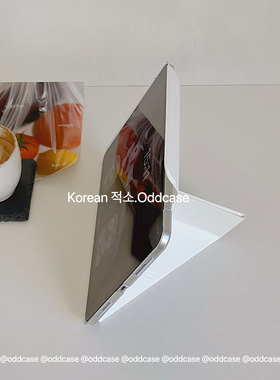 odd/无笔槽 牛奶泡泡~白色ipad PC硬壳pro11/2025a16/11代/air5半包Y＋3折翻盖/平板套10.2寸横竖支撑pro12.9