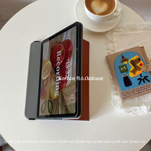 横屏支撑ipad A16平板保护套air6 10.9 棕色日式 mini 10代 侘寂」书本式 11寸pro13苹果10.2 odd「呼声好高
