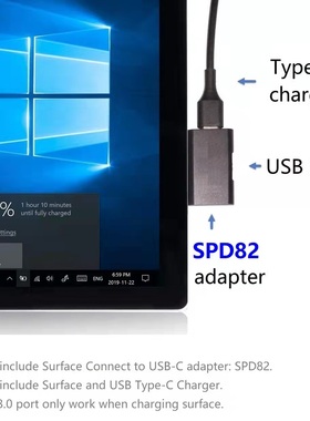 spd80 82 usb adapter Surface Go Book Pro3456  Type-C charger