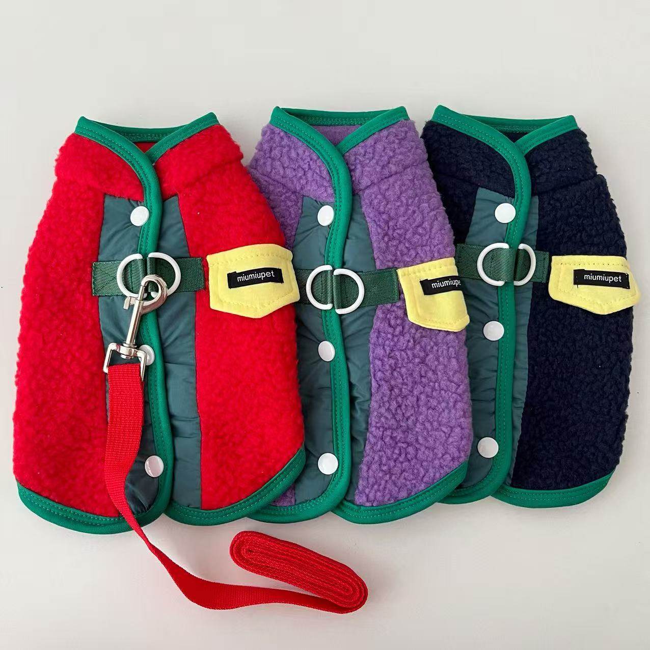 撞色秋冬马甲背心加绒保暖可牵引宠物泰迪比熊小型犬狗狗猫咪衣服,宠物/宠物食品及用品,狗宠物服装/雨衣,淘宝优惠券,粉丝福利购,淘宝优惠卷