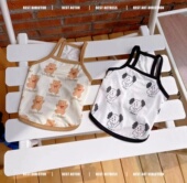 可爱印花凉感夏季 天防晒吊带背心宠物狗狗猫咪泰迪比熊犬家居衣服