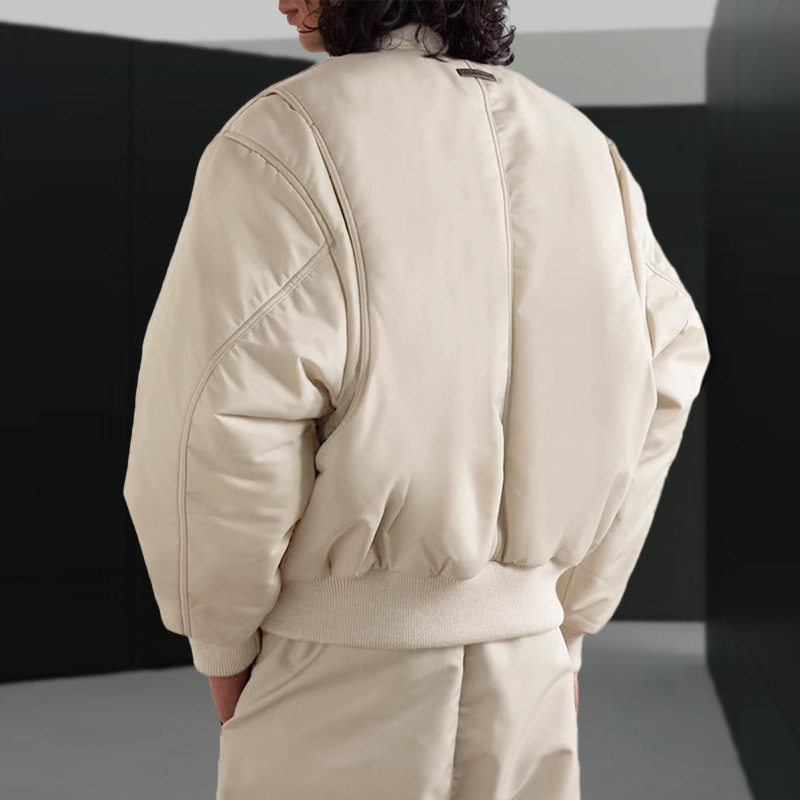 FEAR OF GOD美式潮牌飞行夹克宽松休闲FOG棒球服秋冬棉服纯色男女
