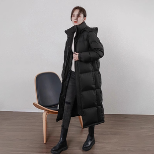 中戏羽绒服过膝长款白鸭绒加厚宽松男女情侣冬季外套潮 清仓特价