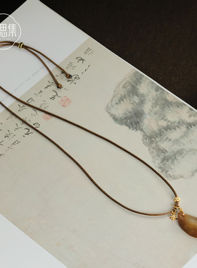 【从前慢项链】全糖天然和田玉糖料随型吊坠多样性发其一毛衣链