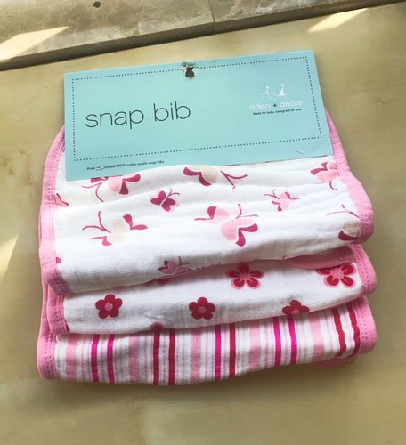 现货美国aden+anais可调节婴幼儿口水巾围兜围嘴加厚三条装