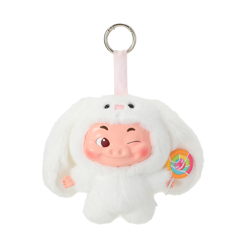 MINISO名创优品吉福特家族X猪猪侠-奇妙伙伴系列搪胶毛绒盲盒礼物