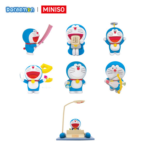MINISO名创优品哆啦A梦系列萌粒摆件盲盒手办潮玩礼物可爱