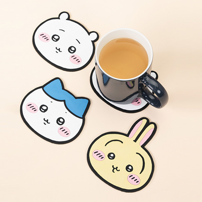MINISO名创优品chiikawa杯垫茶杯垫可爱桌面隔热垫卡通创意防滑