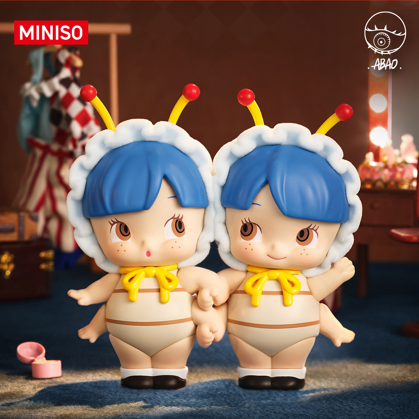 MINISO名创优品ABAO花间协奏曲系列手办盲盒周边可爱装饰摆件礼物