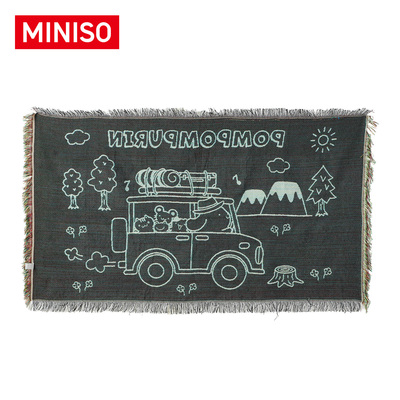 MINISO Sanriocharacters一起出发系列休闲毯流苏便携卡通