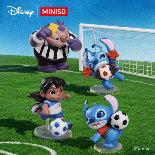 MINISO名创优品迪士尼史迪奇Goal!场上见系列手办盲盒摆件礼物