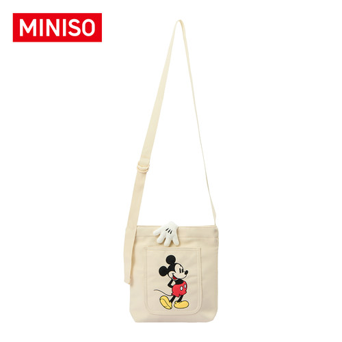 MINISO迪士尼米奇乐动夏日斜挎包卡通单肩包大容量女式便携式