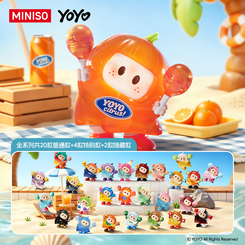【现货】MINISO名创优品YOYO萌趣歪头系列iconbox手办盲盒右右酱图片