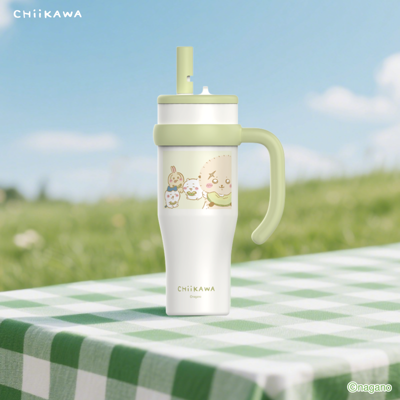 MINISO名创优品chiikawa保温杯吸管杯316车载大容量水杯冰霸杯