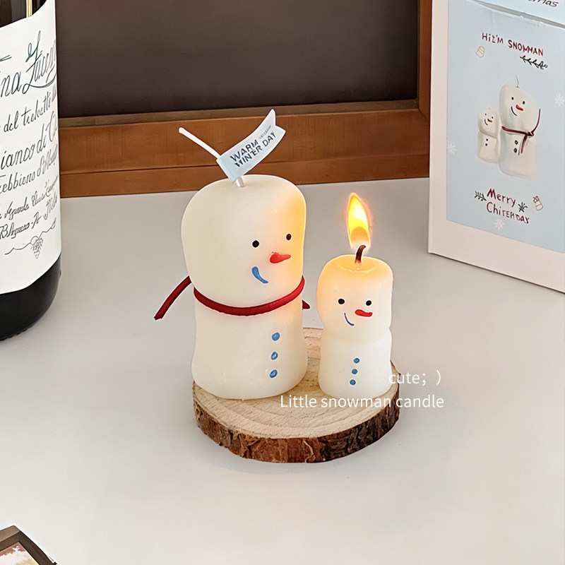 可爱香薰蜡烛摆件室内家用持久高级卧室香氛创意生日礼物伴手礼