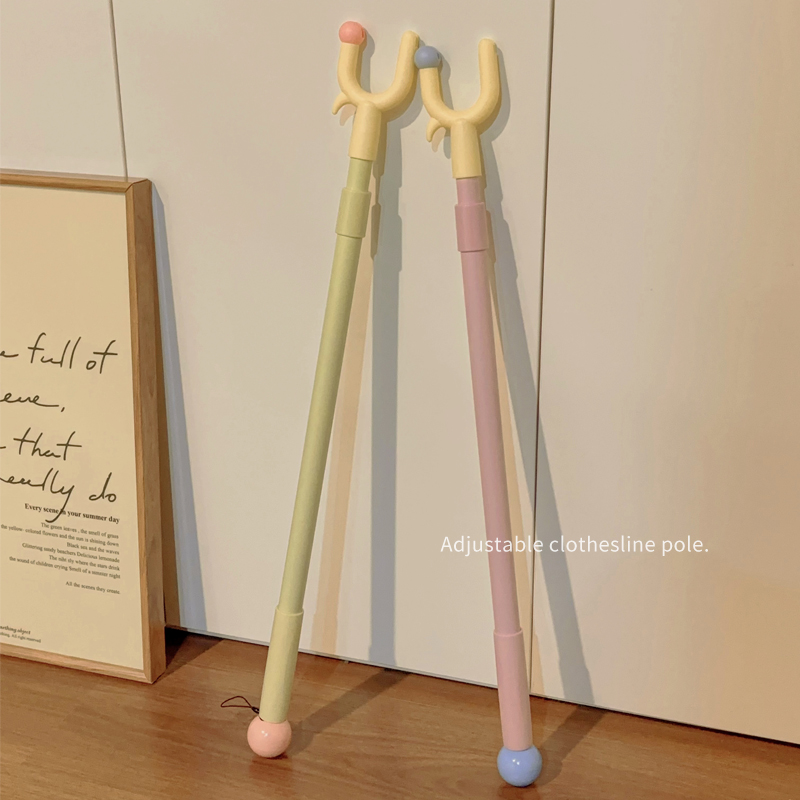 可伸缩晾衣叉阳台加长晒挂取衣服