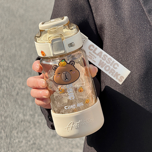 高颜值tritan塑料吸管杯便携孕妇学生上学专用 希乐水杯杯子女新款