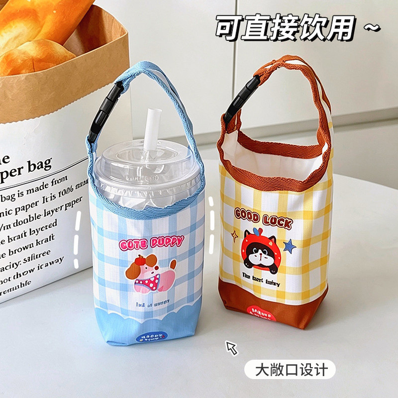 卡通手提便携保温杯套图片